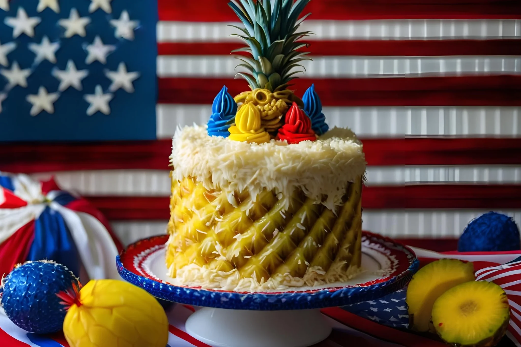 Pineapple Coconut God Bless American Cake Recipe