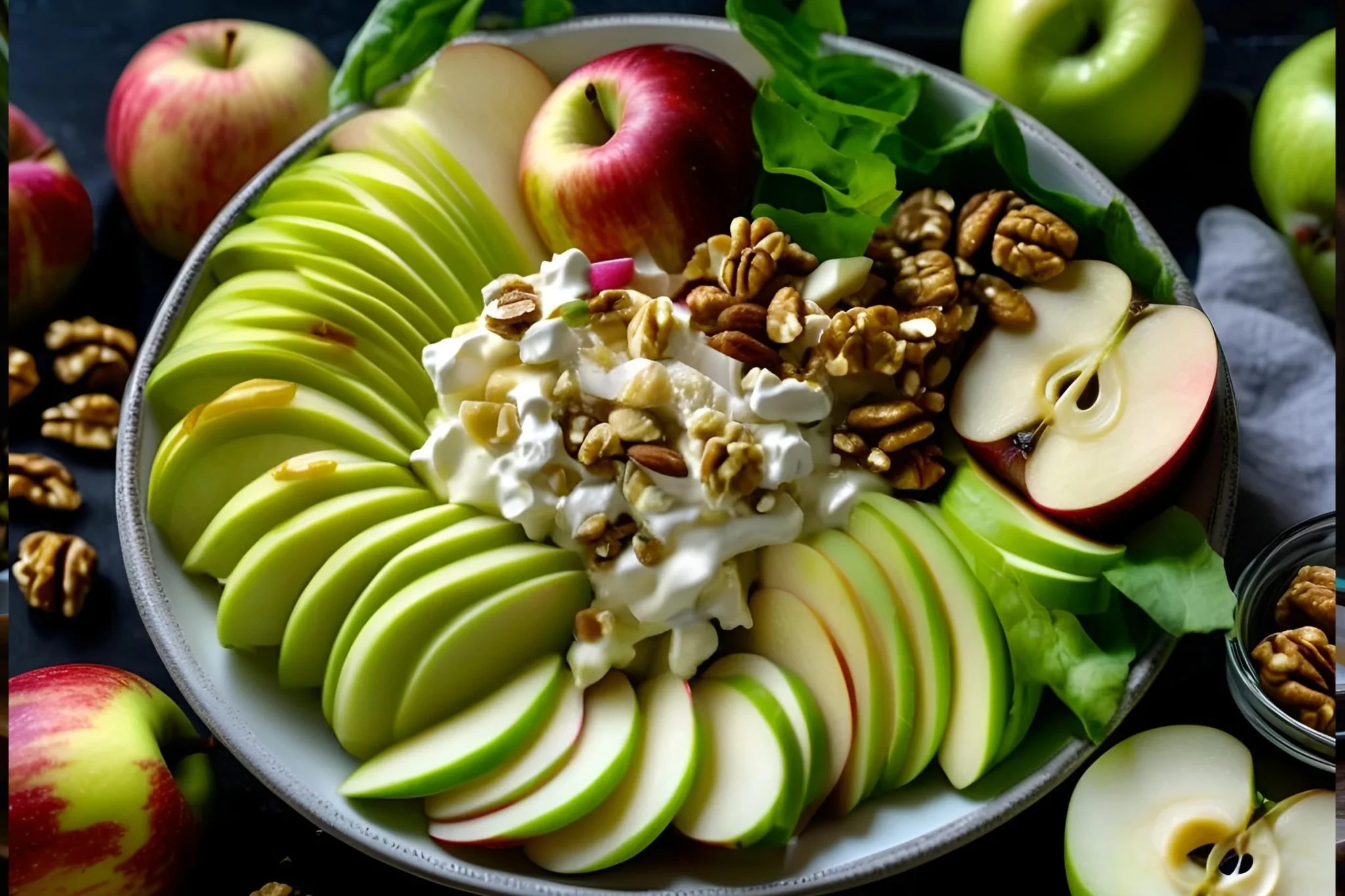 Crispy and Creamy Apple Salad Recipe