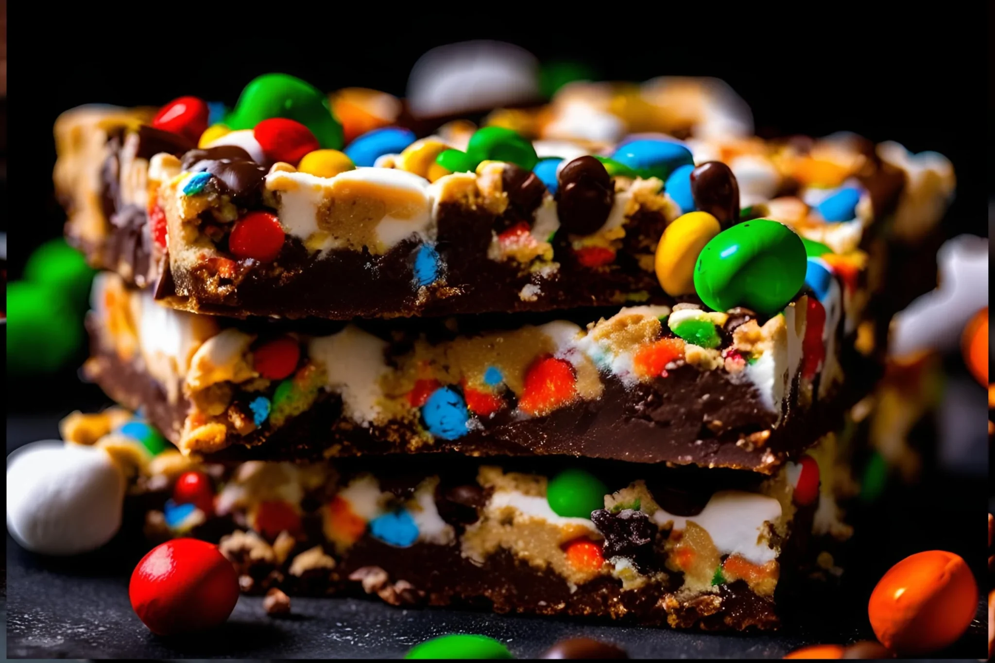 M&M Marshmallow Dream Bars Recipe