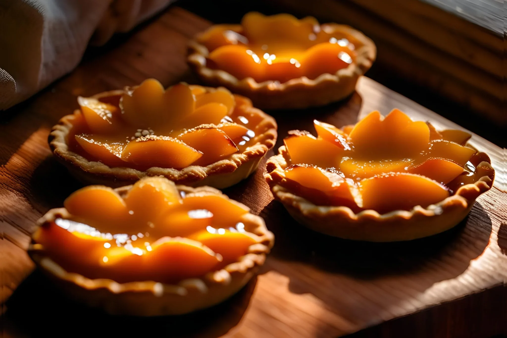 Mini Brown Butter Peach Tarts Recipe