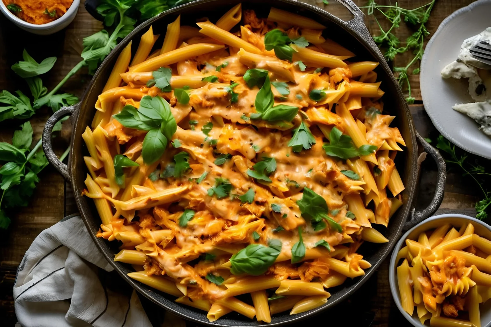 Buffalo Chicken Pasta Bake Recipe