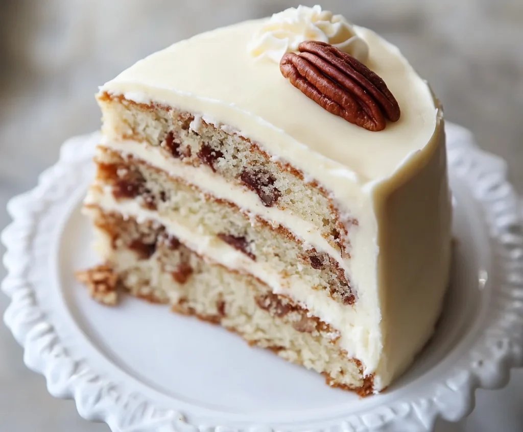 Butter Pecan Cake with Cream Cheese Icing