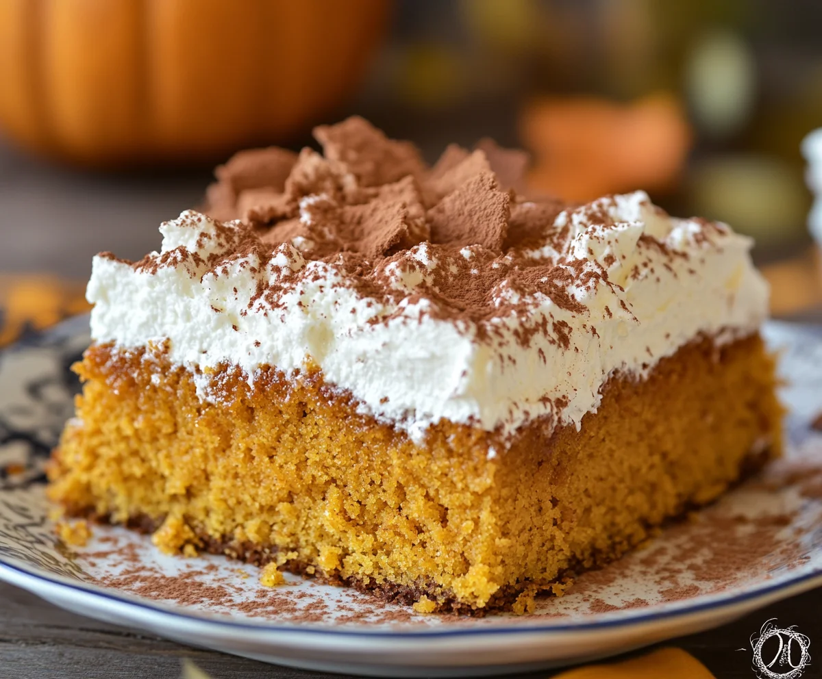 Pumpkin Poke Cake