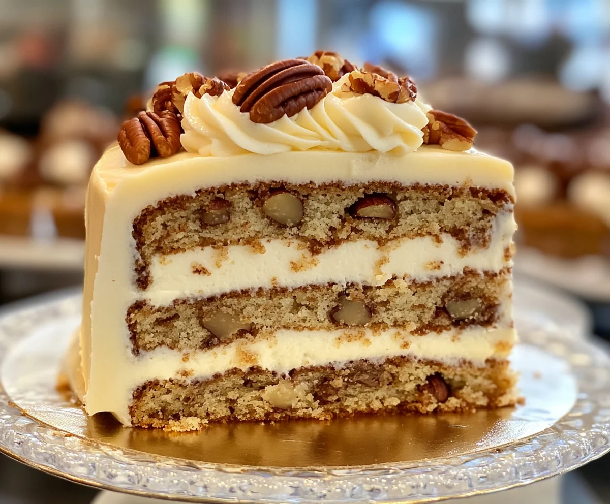 Butter Pecan Cake with Cream Cheese Icing