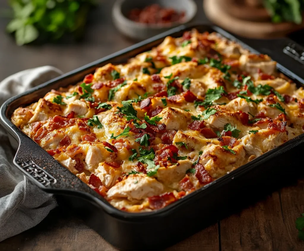 Chicken Turkey Bacon Ranch Casserole Recipe