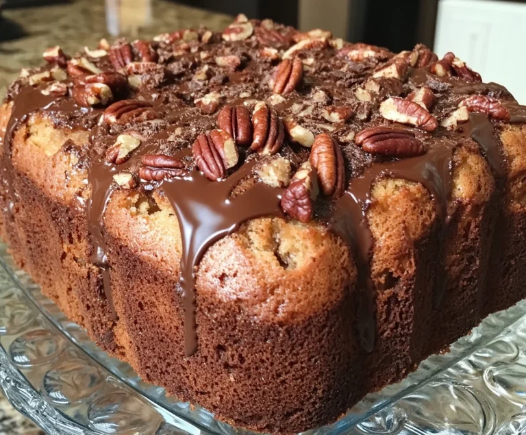 Decadent German Chocolate Pecan Pound Cake Delight Recipe
