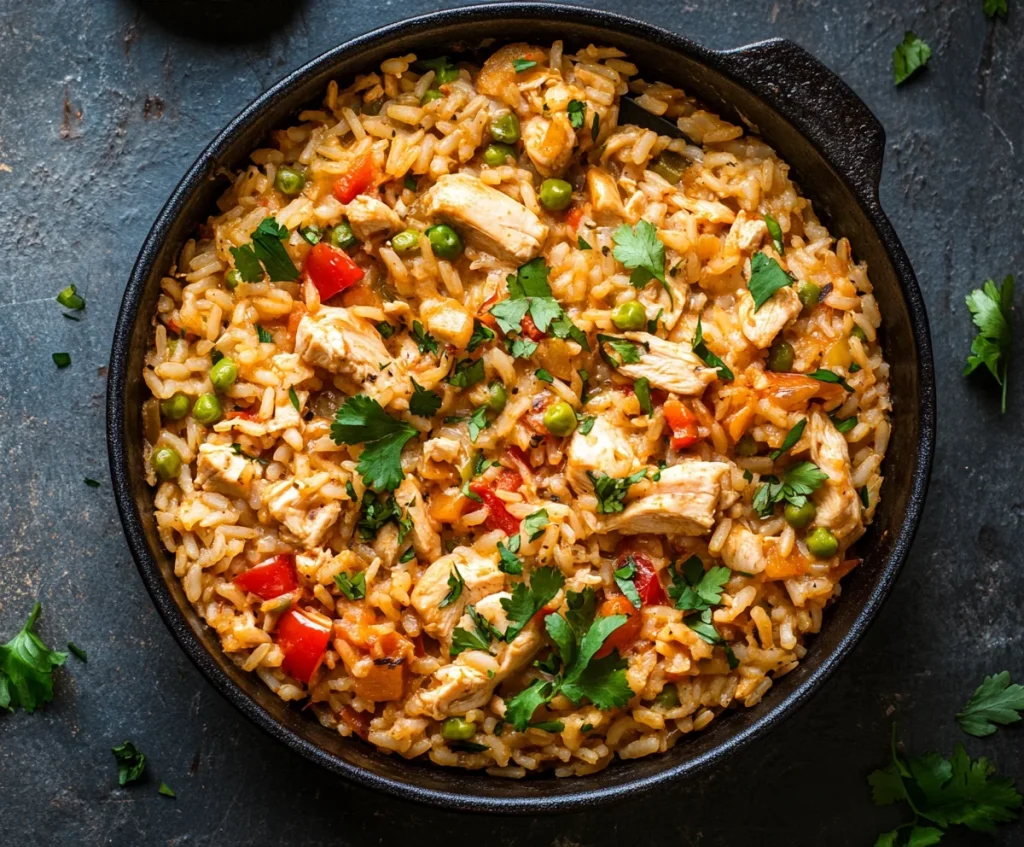 creamy rice and chicken casserole