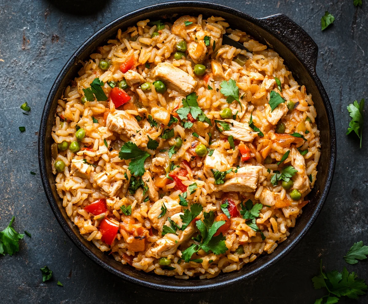 creamy rice and chicken casserole