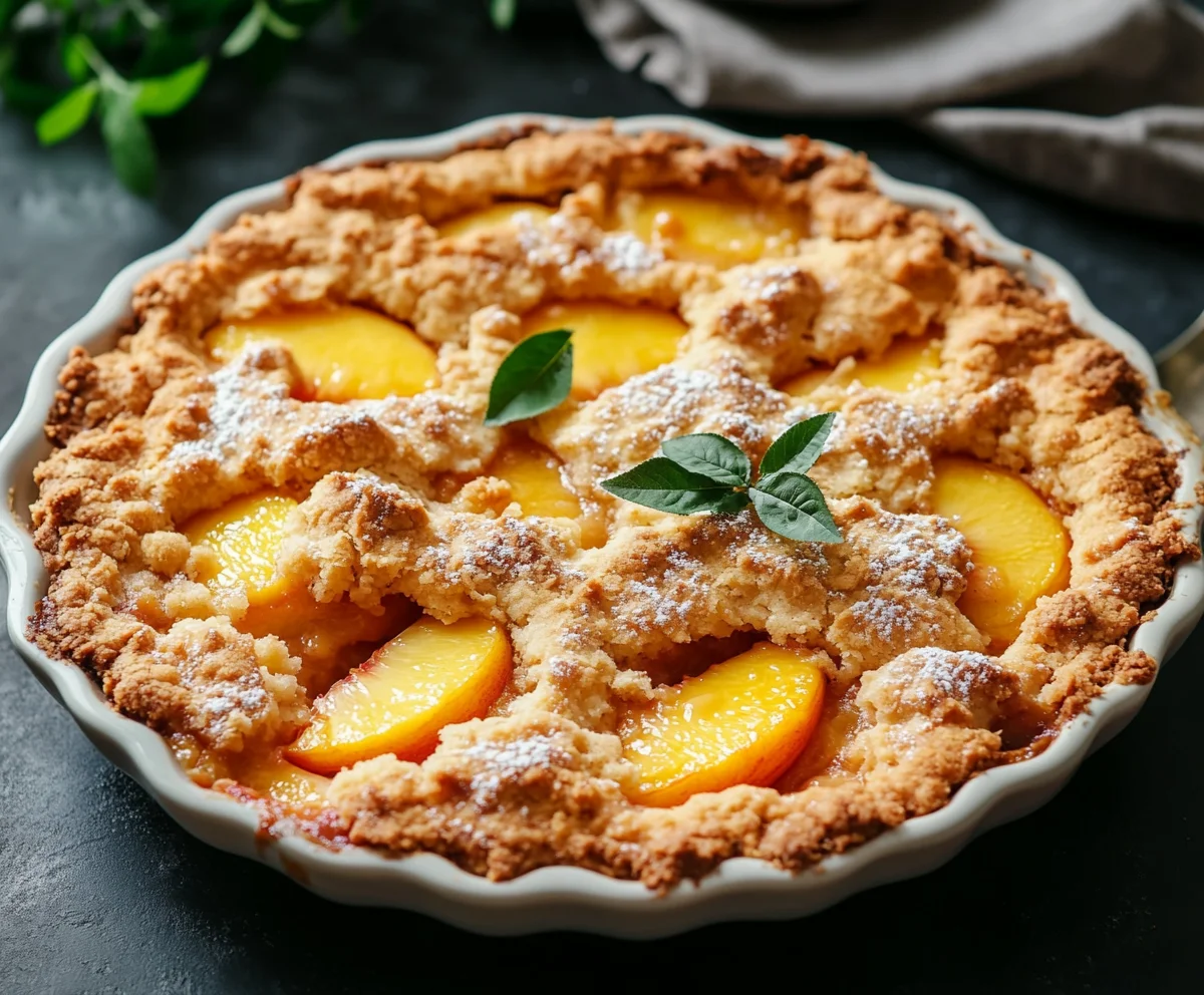 peach cobbler