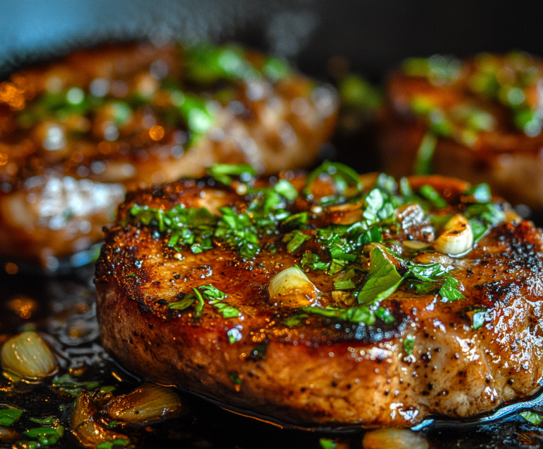 Brown Sugar And Garlic Pork Chops