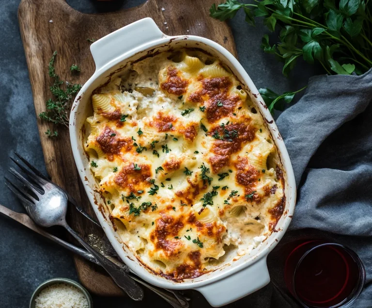 Creamy And Cheesy Stuffed Shells
