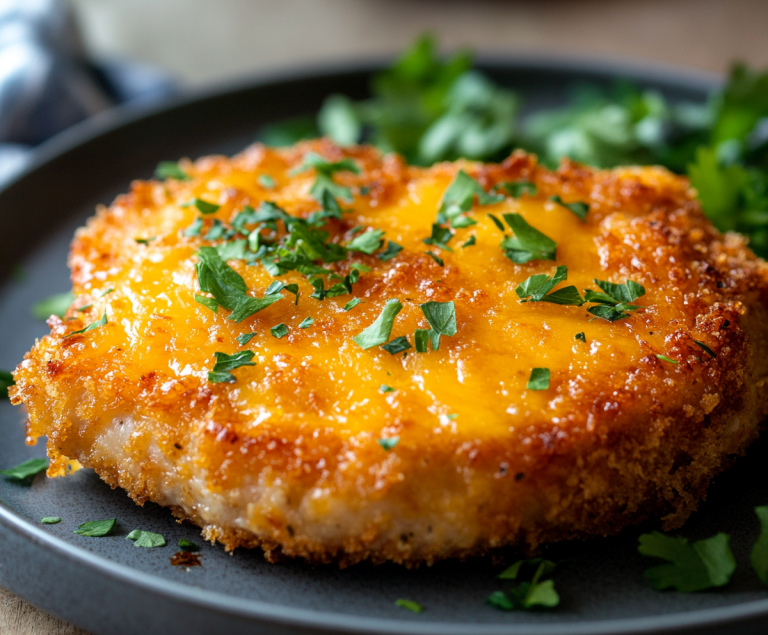 Crispy Cheddar Pork Chops