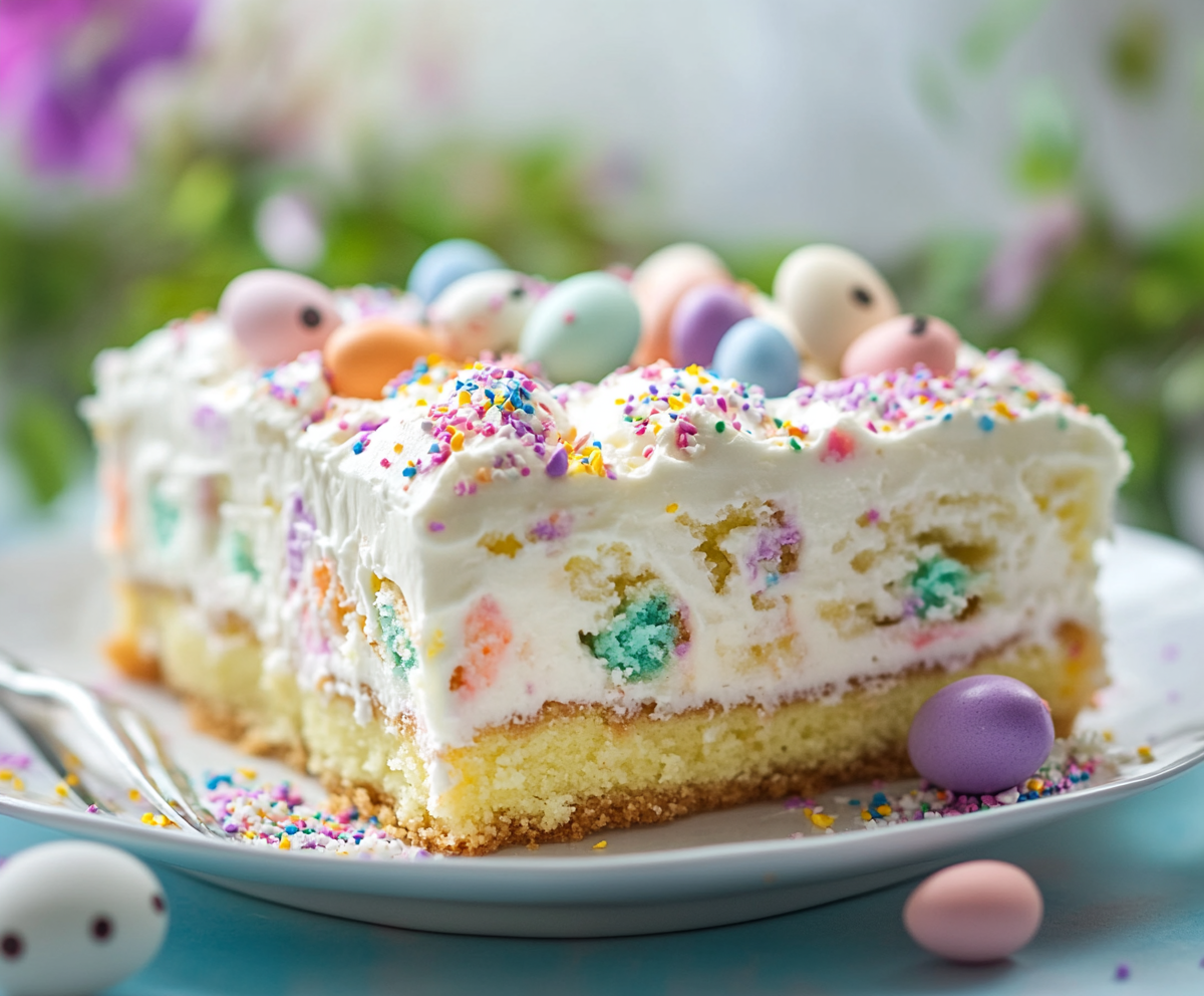 Easy Easter Poke Cake Recipe