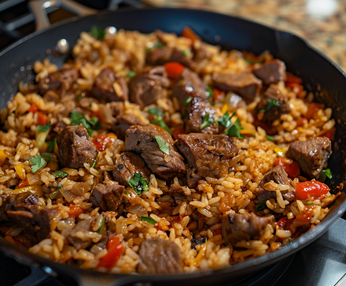 One Skillet Mexican Beef And Rice