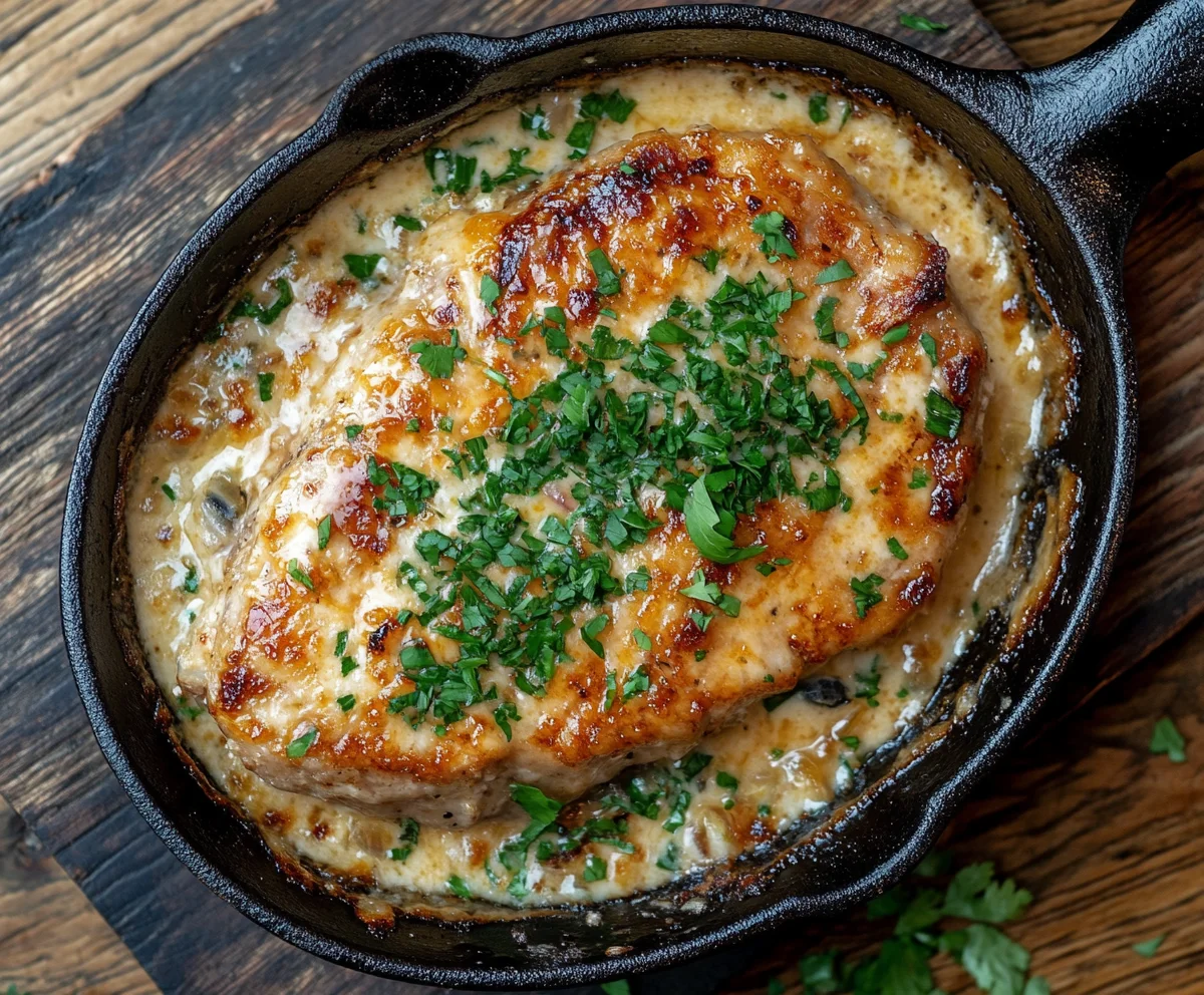 Pork Chops With Onion Dip