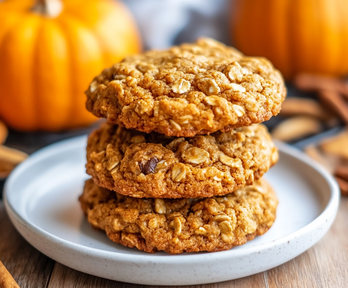 Pumpkin Oatmeal Cookies recipe