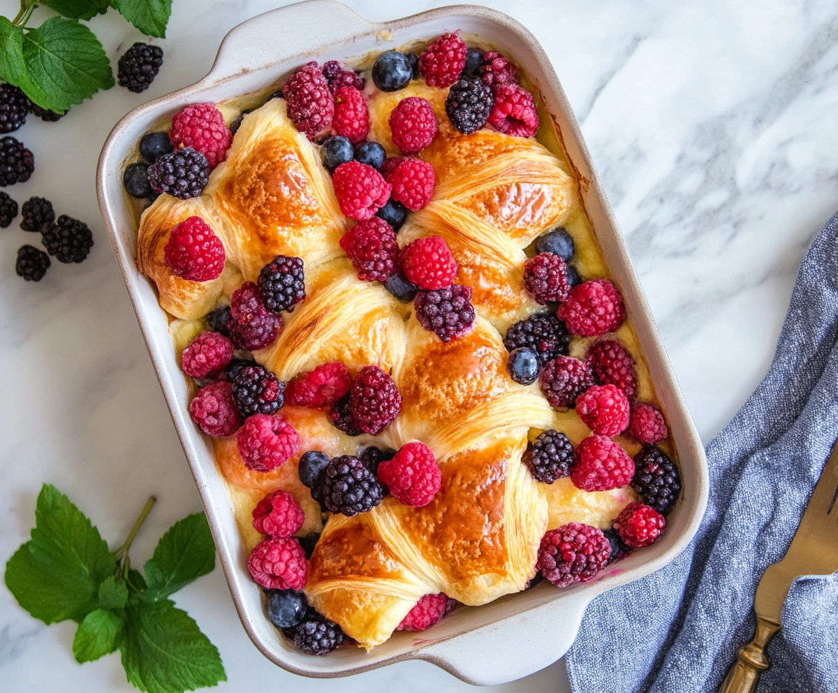 erry Lemon Croissant Casserole (2)