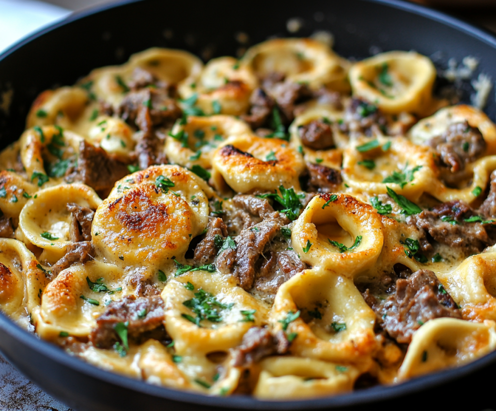 philly cheesesteak tortellini