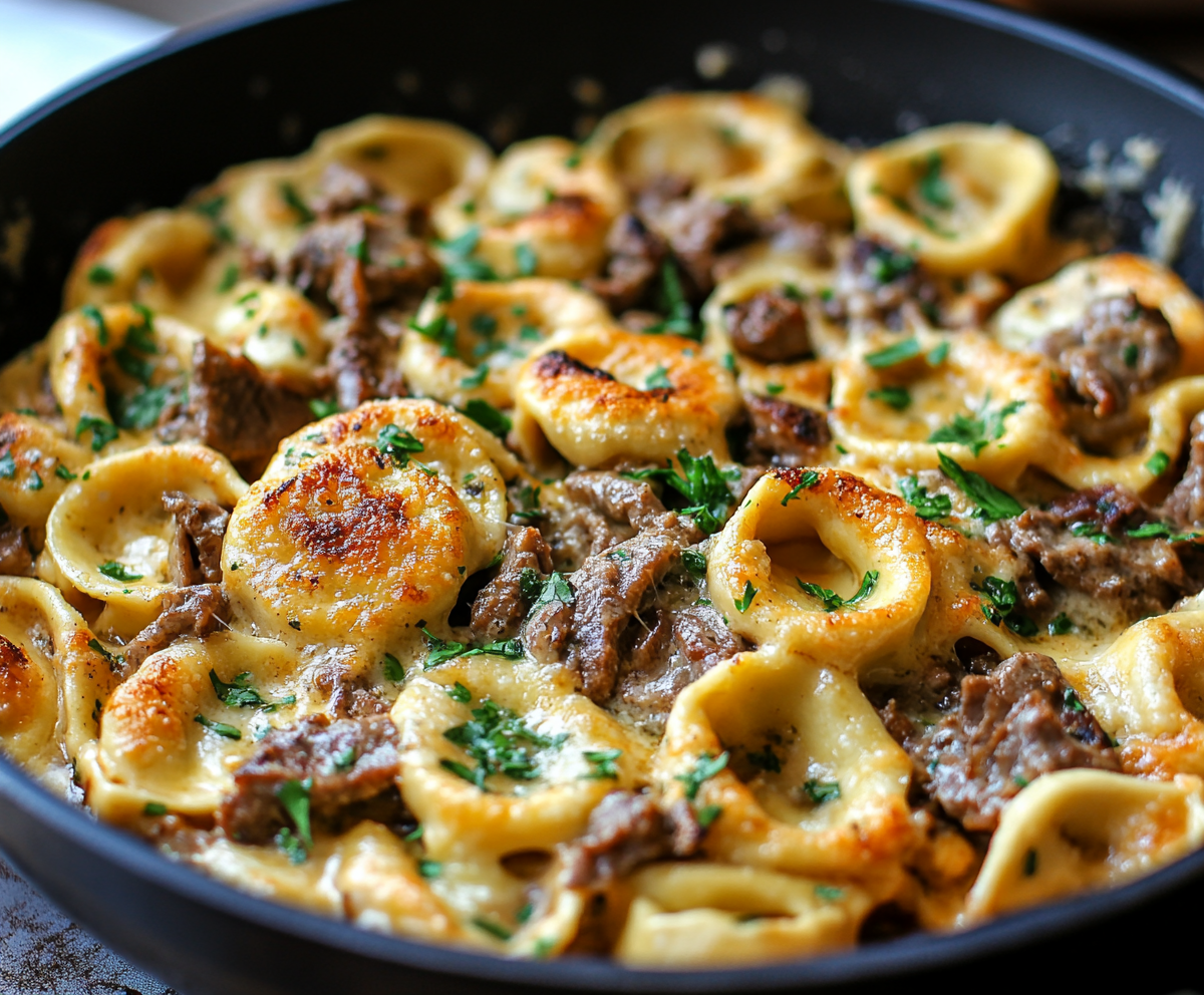 philly cheesesteak tortellini