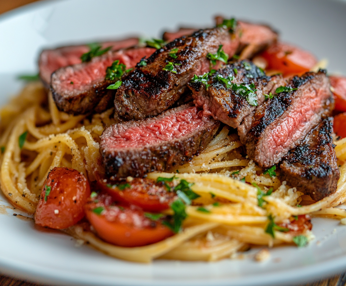 steak pasta
