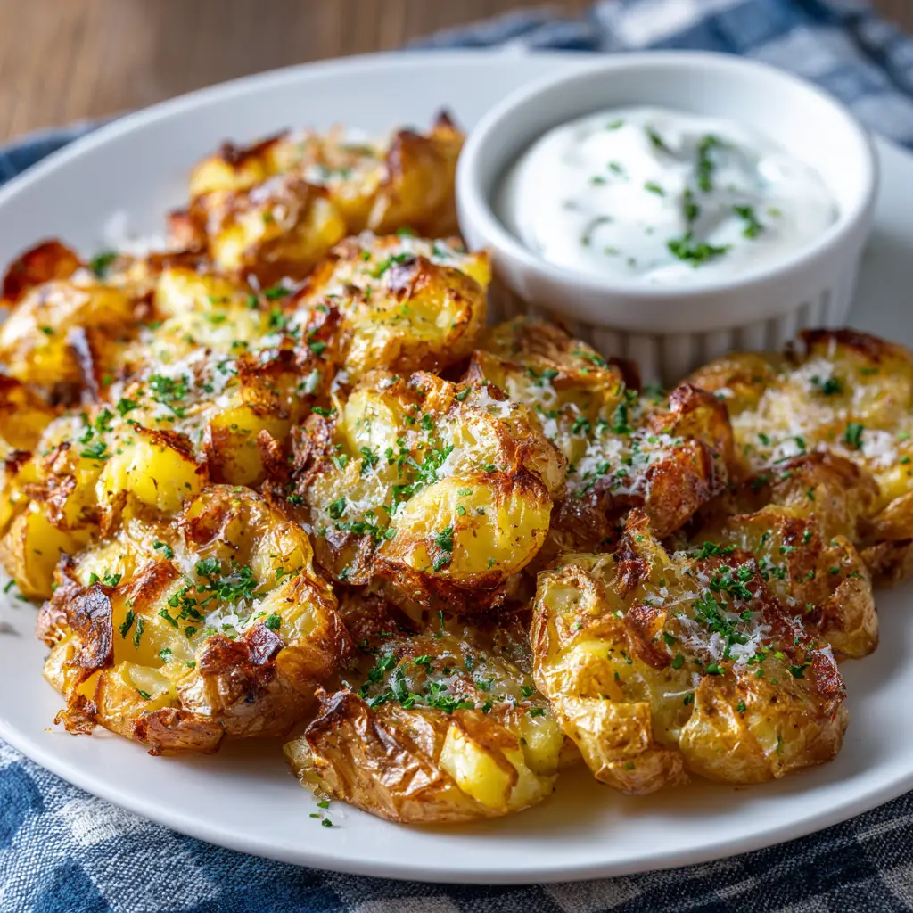 Crispy Smashed Potatoes Recipe