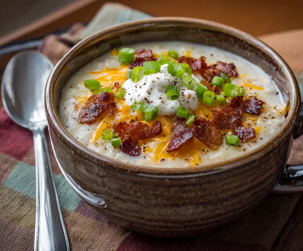 Slow Cooker Loaded Baked Potato Soup