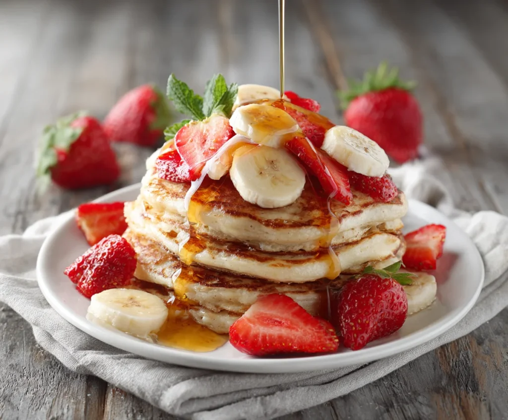 Strawberry Banana Pancakes