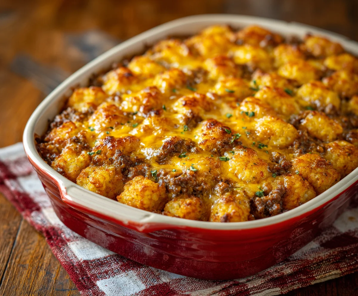 Tater Tot Casserole With Ground Beef