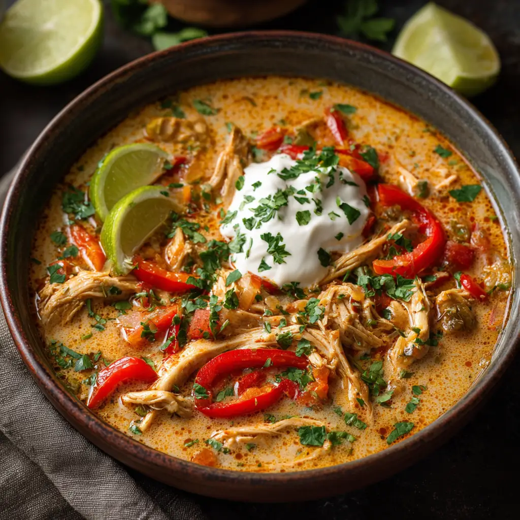 chicken fajita soup