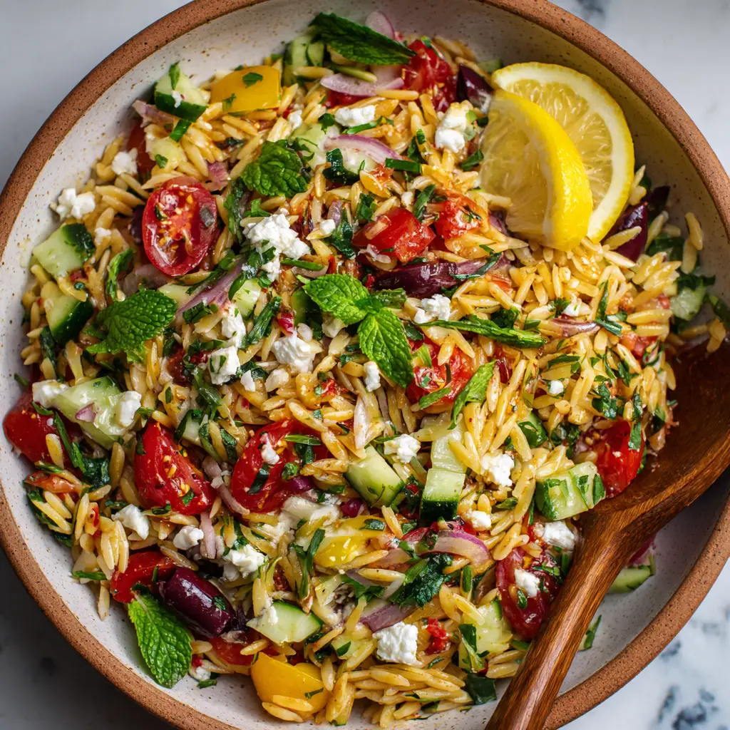 mediterranean orzo salad