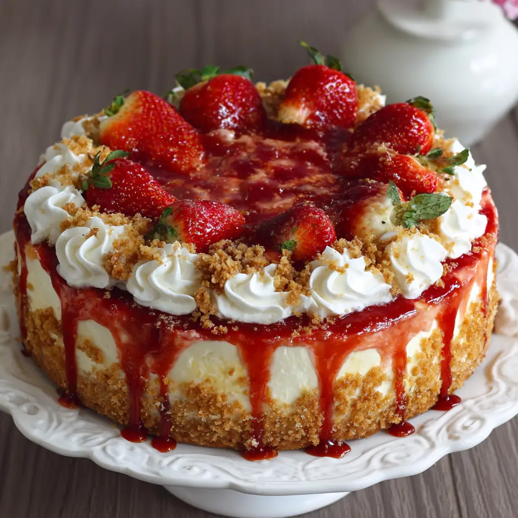Strawberry Shortcake Cheesecake