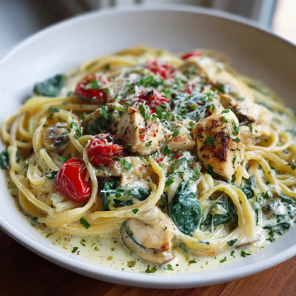 chicken spinach pasta