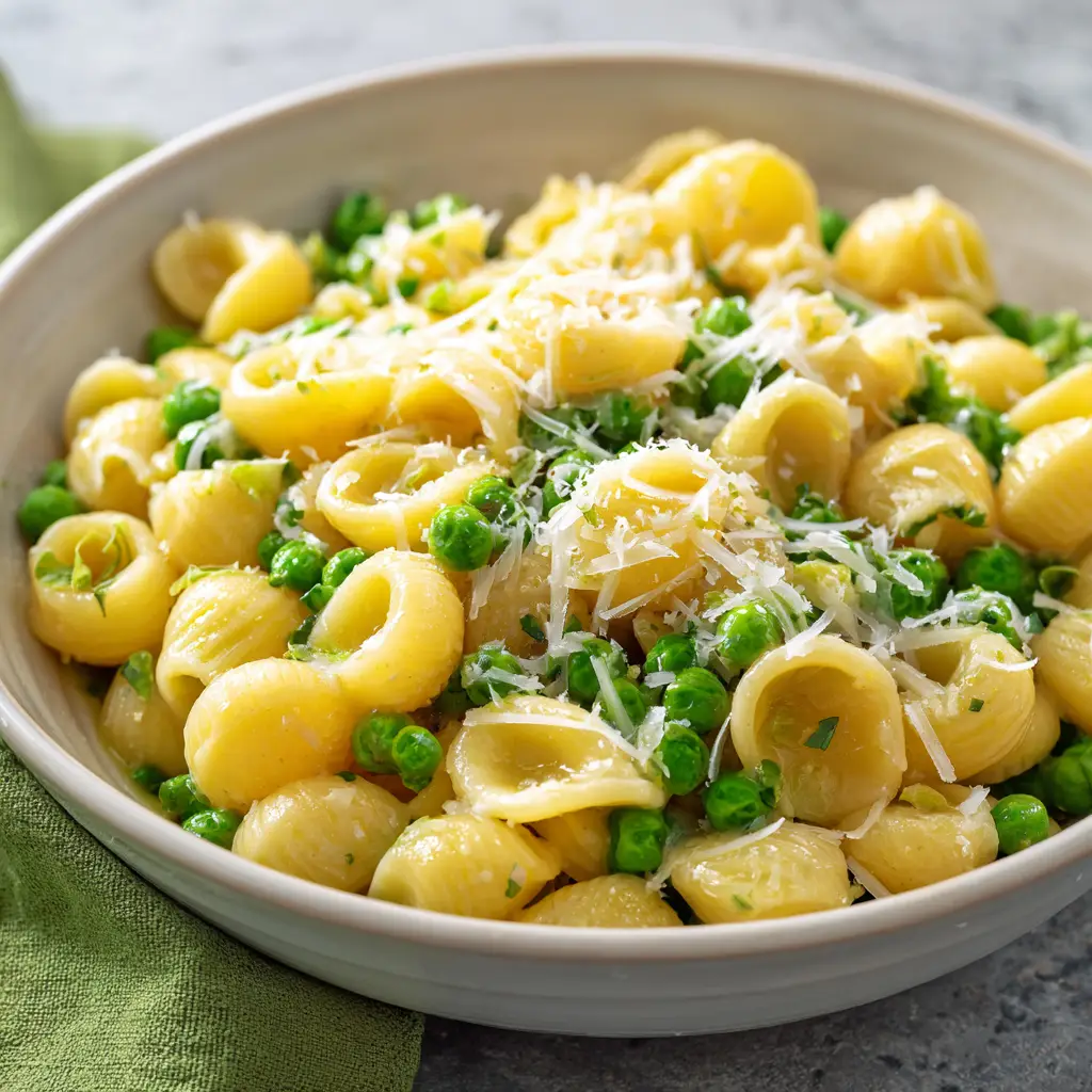 pasta and peas