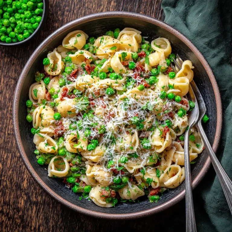pasta and peas