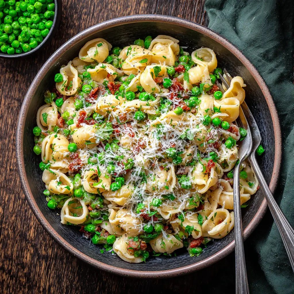 pasta and peas