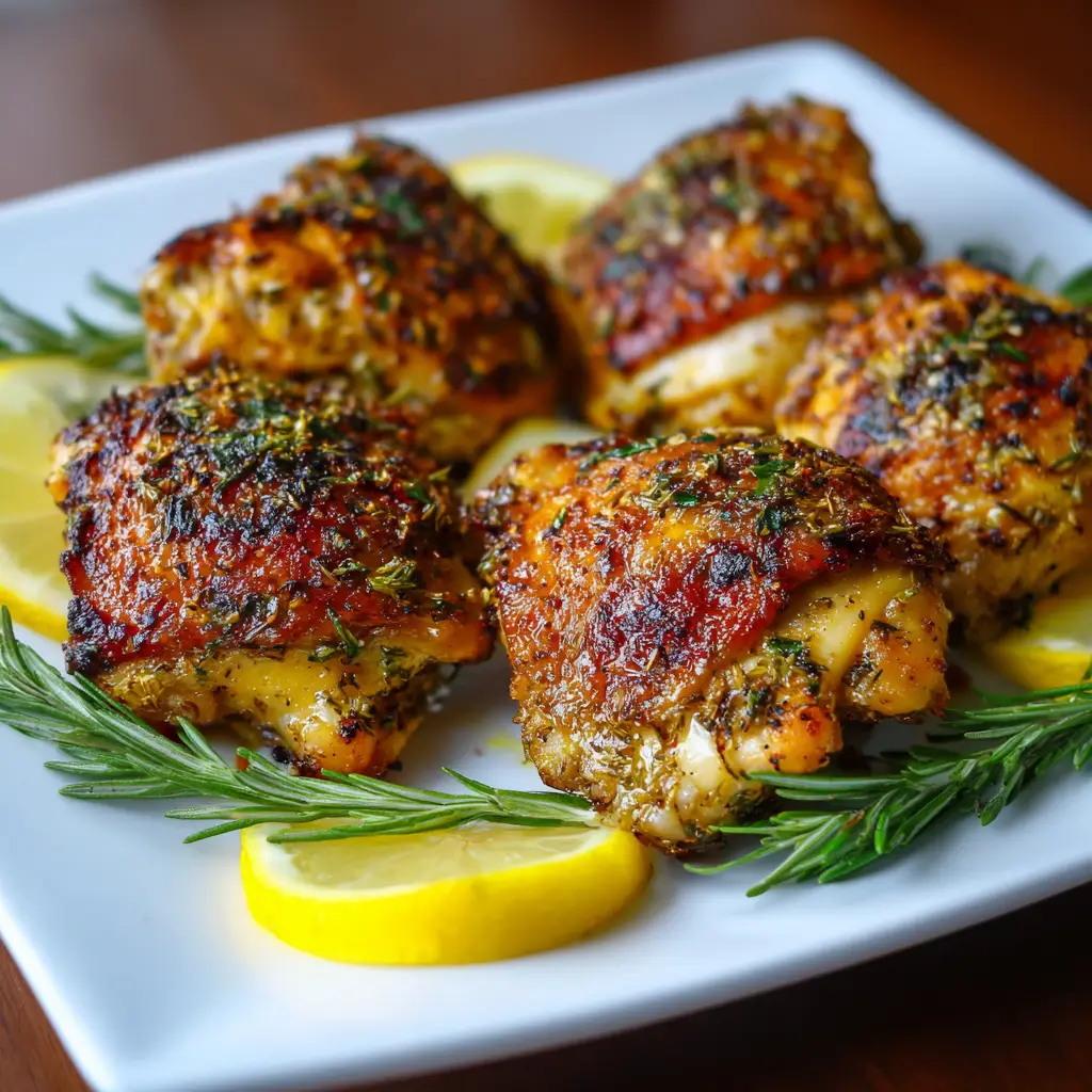 Baked Lemon Herb Chicken Thigh