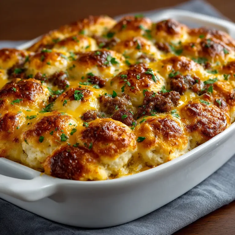 Breakfast Casserole with Biscuits