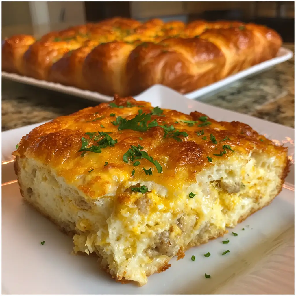 Breakfast Casserole with Crescent Rolls