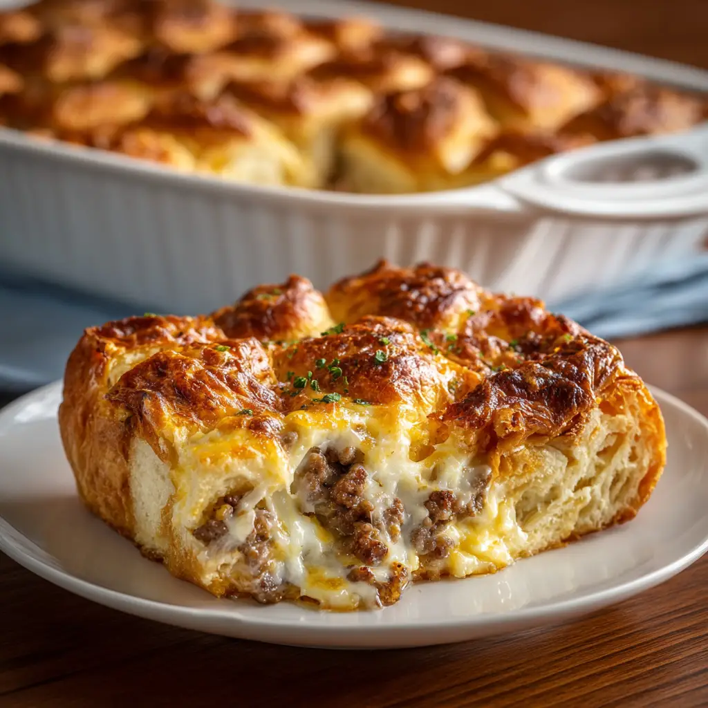 Breakfast Casserole with Crescent Rolls
