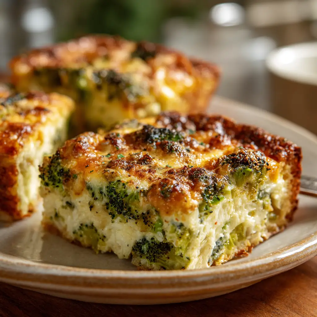 Broccoli and Cheddar Breakfast Casserole