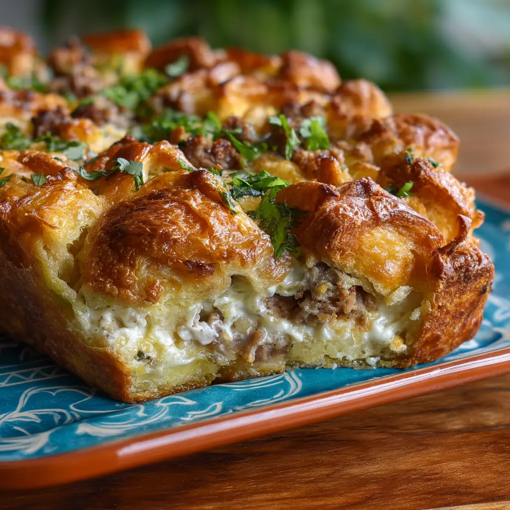 Croissant Breakfast Casserole