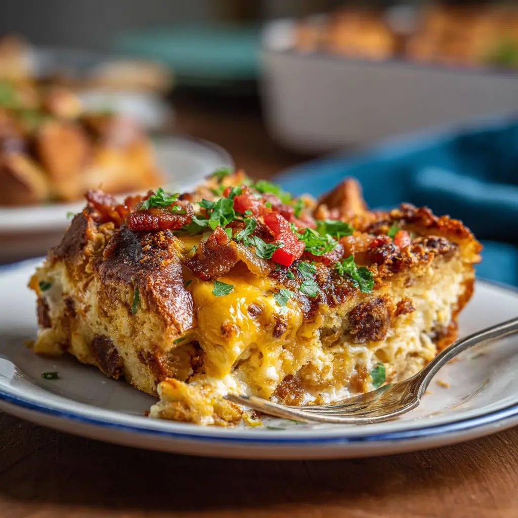 Croissant Breakfast Casserole