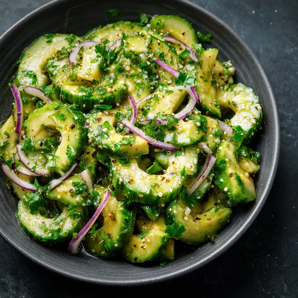 Cucumber Avocado Salad