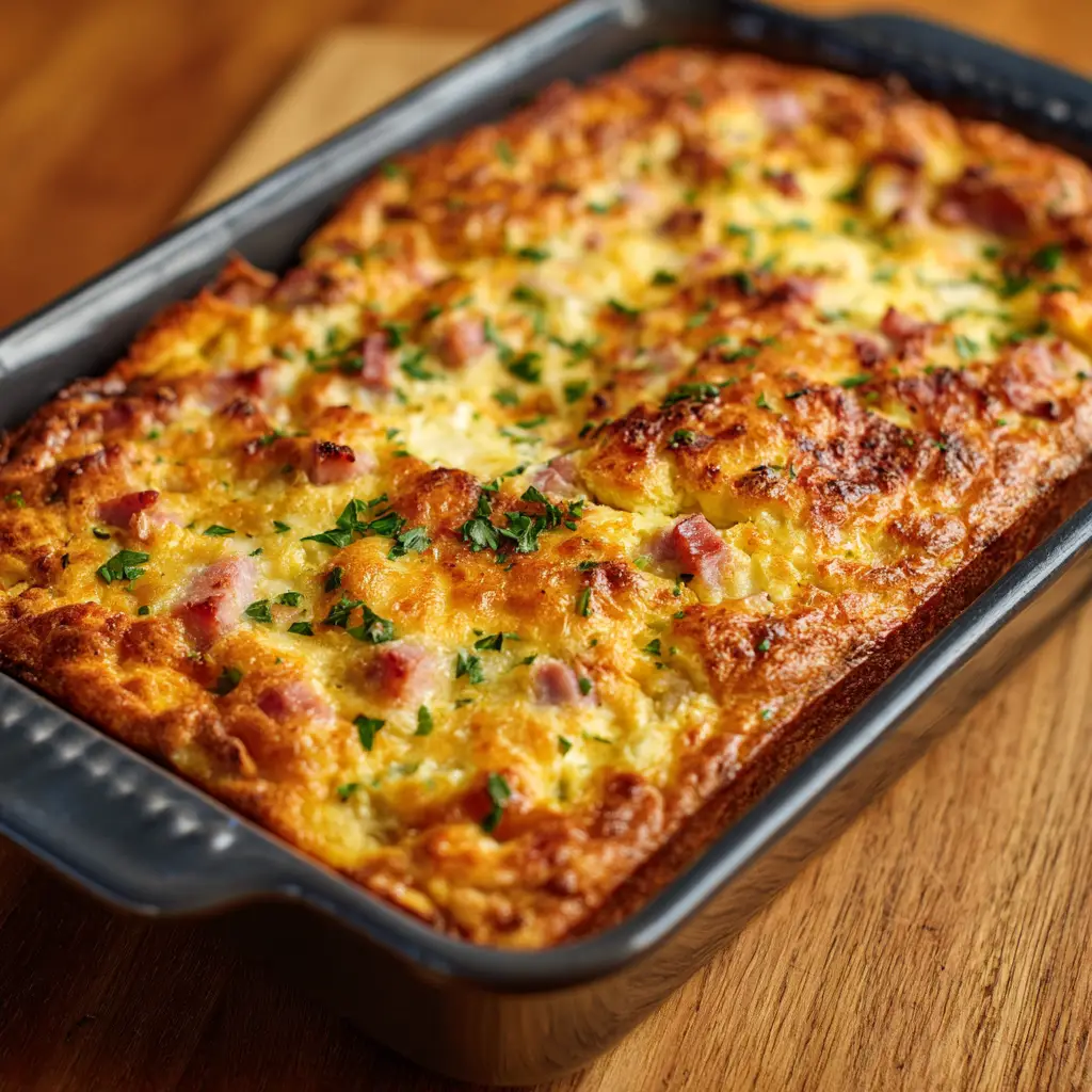 Ham and Cheese Breakfast Casserole