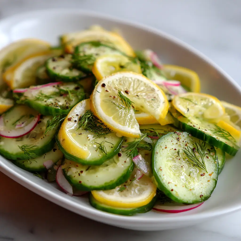 Lemon Dill Cucumber Salad