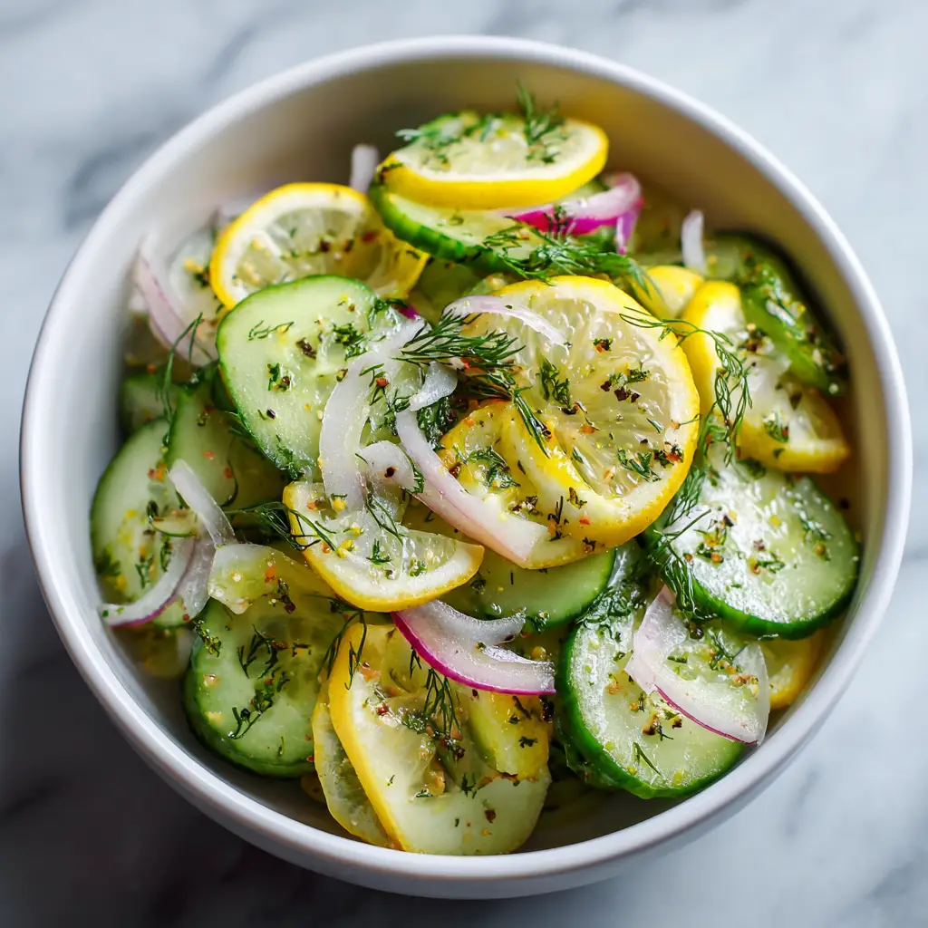Lemon Dill Cucumber Salad
