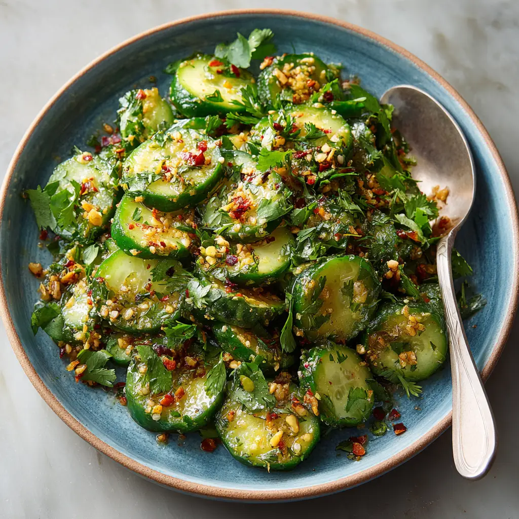 Smashed Cucumber Salad