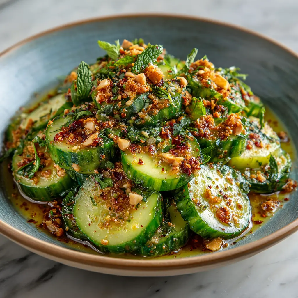 Smashed Cucumber Salad