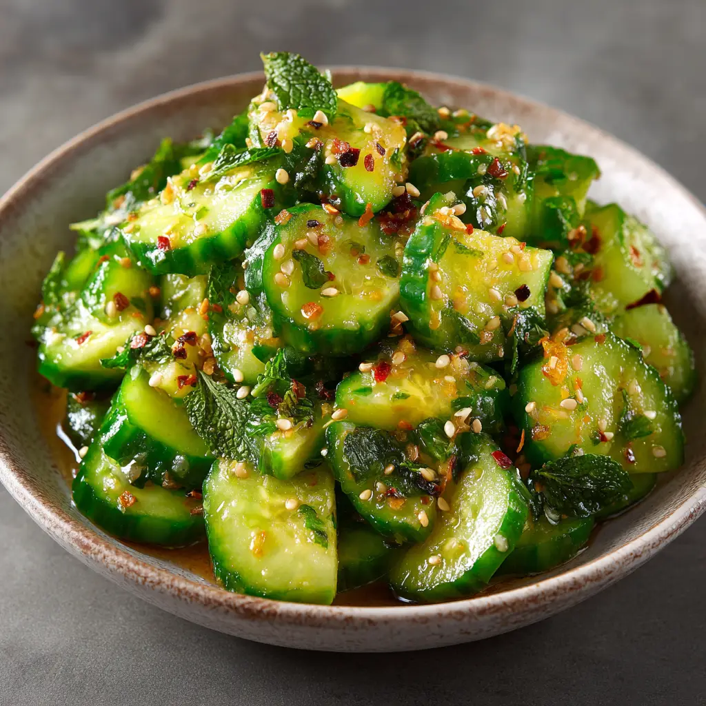Smashed Cucumber Salad