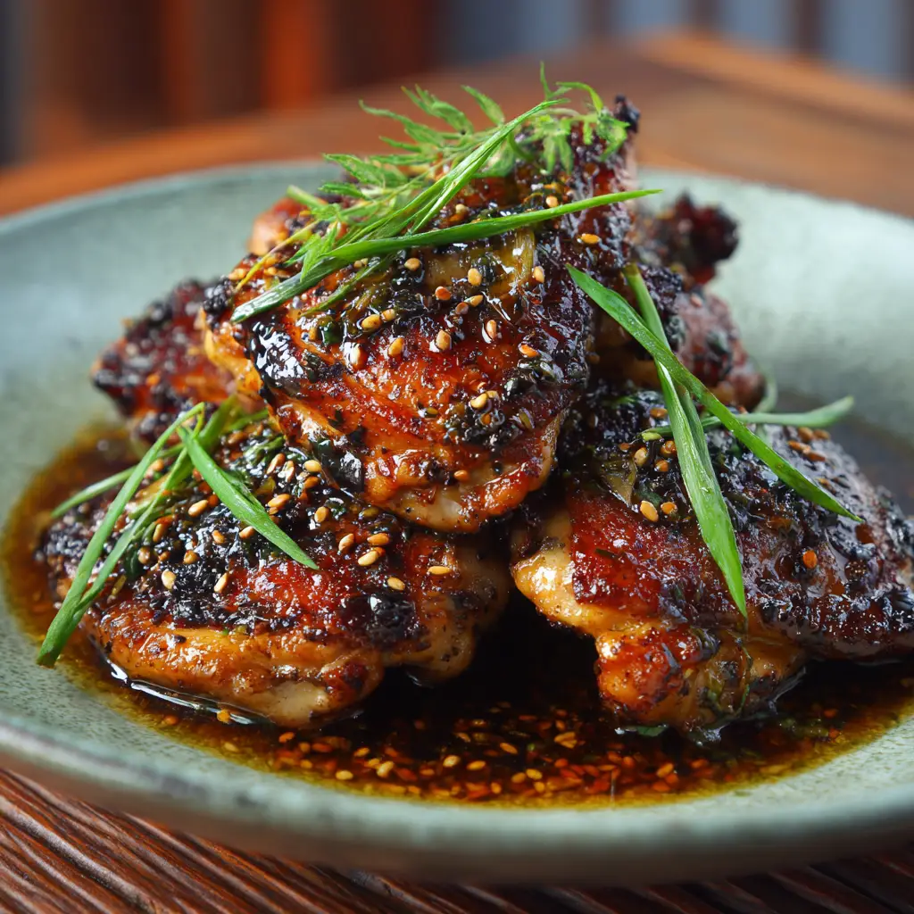 Soy-Ginger Glazed Chicken Thigh